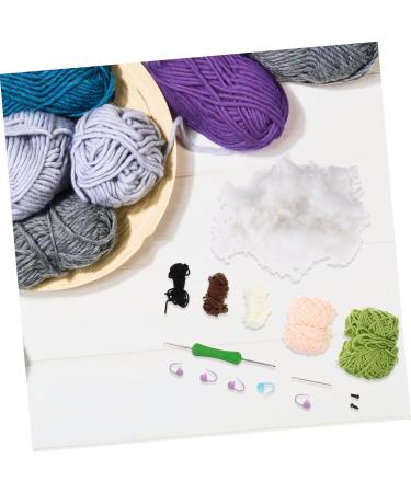 Lurrose 4 Sets Wool Doll Crochet Hook Key Hanging Decor Supply Knitted Key Pendants Crochet Supplies Simple - Buy Online on SooperMarket.com