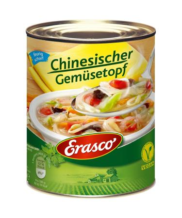 Erasco Chinese vegetable pot vegetarian (800g) finished in around 5 minutes - with lots of vegetables - without frills - simply delicious 2 -pack (2 x 800 g)