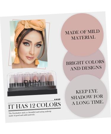 MUSISALY 1box 12 Shadow Box Makeup Eyeshadow Matte Eyeshadow Gradient Eyeshadow Pen Make up Plastic - Buy Online on SooperMarket.com