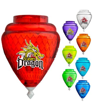TROMPOS COMETA Turbo Dragon Spinning Top Turbo Dragon Without Blister Rotating Tip Shipping 1 Unit Color Random