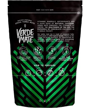 Verde Mate Green Mel n de Agua 0 5 kg | Mild watermelon yerba mate 500 g | Highly stimulating | Devoid of intense bitterness | Fine yerba mate tea from Brazil - Buy Online on SooperMarket.com