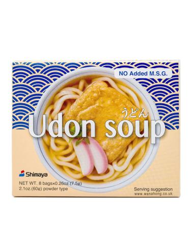 WaNaHong Shimaya Japanese Udon Soup Base Powder 60G (8 Sachets)