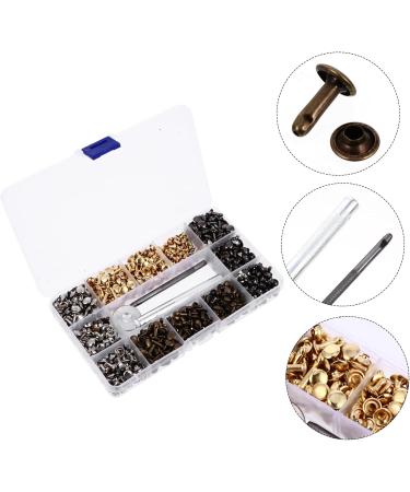 EXCEART 480pcs Rivets Metal Double Rivet Clothes Studs DIY for Bag Leather Belt Side Clothing Accessory - Buy Online on SooperMarket.com