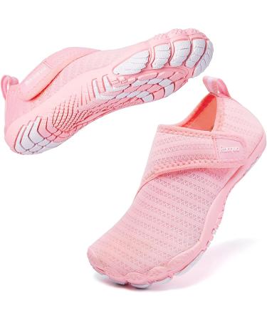 Racqua Kids Water Shoes | Quick Dry Barefoot Aqua Shoes for Boys and Girls | Lightweight Swim Beach Shoes | Toddler to Big Kid Sizes | Pink - Wzk163g - Buy Online on SooperMarket.com