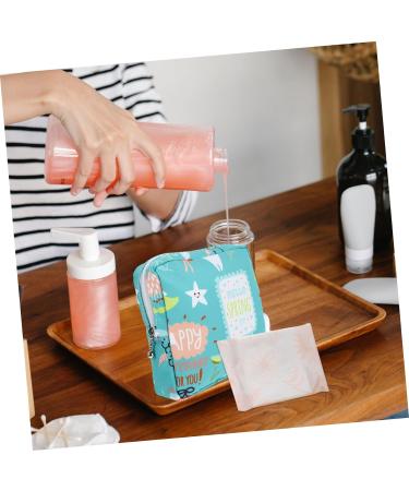 PLAFOPE 4pcs Sanitary Napkin Storage Bag - Multi-function Organizer for Teens and Nursing Moms | Tampon Purse & Makeup Organiser - Buy Online on SooperMarket.com