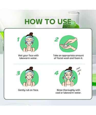 Acne Foaming Wash Acne Face Wash Gentle Face Wash for Acne Prone Skin Anti-Acne Facial Wash for Deep Pore Cleansing Tea Tree Oil Facial Cleanser with Hyaluronic Acid Deep Hydration - Buy Online on SooperMarket.com