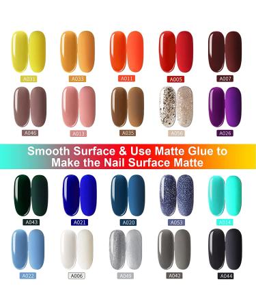 Erarrow Gel Nail Polish Set - 20 Popular Colors | UV LED Soak Off Nail Gel Kit (23 PCS) - Buy Online on SooperMarket.com