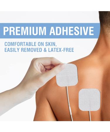 DONECO TENS Unit Pads 2x2 - 48 Pcs Replacement Electrode Patches for Electrotherapy - Buy Online on SooperMarket.com