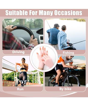 Betinyar 2 Sets of UV Gloves for Gel Nails UPF50+ Fingerless UV Light Gel Nail Gloves UV Protective Gloves(Pink) - Buy Online on SooperMarket.com