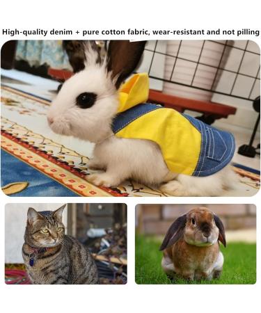 Adjustable Soft Rabbit Dishes & Leash Set | Pet Rabbit Dishes for Small Animals - Yellow (M) - Buy Online on SooperMarket.com
