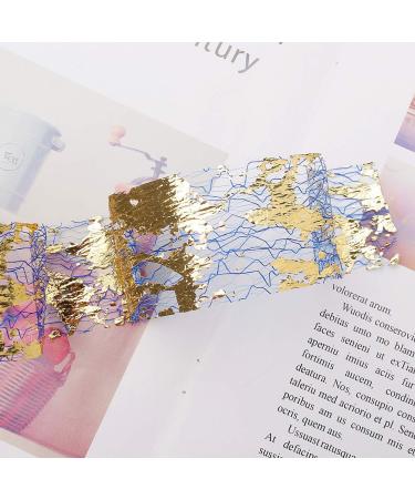 SUMAJU 10 Rolls Gold Silver Nail Foils Mesh Sticker Tape for DIY Nail Art Decorations - Buy Online on SooperMarket.com