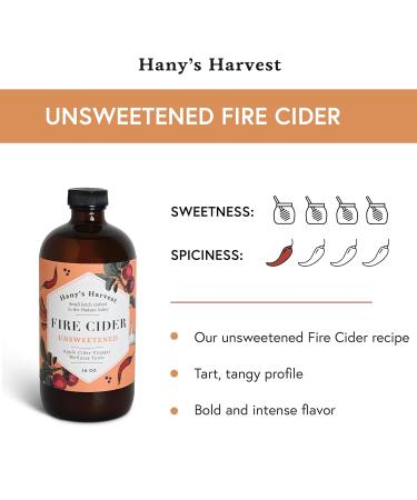 Hany's Harvest Unsweetened Fire Cider - Original Unsweetened - 16 Oz. - Buy Online on SooperMarket.com