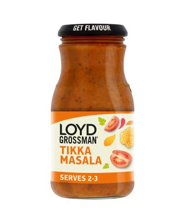 Loyd Grossman Tikka Masala Curry Sauce 350 g Jar Tikka Masala 350 g (Pack of 1)