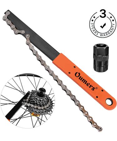 Oumers Bike Chain Tools Kit - Rotor Lockring Removal Wrench & Chain Whip + Cassette/Bicycle Flywheel Remover - Sprocket Tool Pack - Buy Online on SooperMarket.com