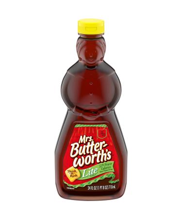 Mrs. Butterworth's Lite Thick and Rich Pancake Syrup, 1.5 Pound (Pack of 1), 24 oz