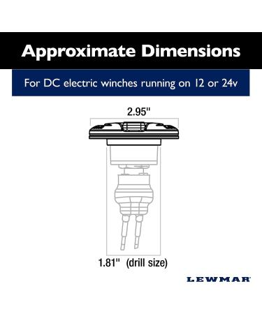 Lewmar Switch-Windlass  CHSX Foot Open Top Black  Model: 68001256 - Buy Online on SooperMarket.com