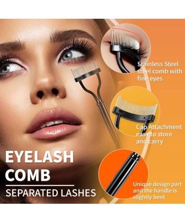3PCS Mascara Fan Brush Set | INENK Eyelash Separator & Comb for Clump-Free Application | Perfect Eyebrow & Lash Tools for Natural Lift - Buy Online on SooperMarket.com