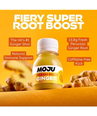 MOJU Health Shots - Vitality Pack (24x60ml) 12x Ginger & 12x Turmeric Shots Immune Support Exercise Recovery No Added Sugar or Sweeteners Vegan Vitality 1 count (Pack of 24) - Buy Online on SooperMarket.com