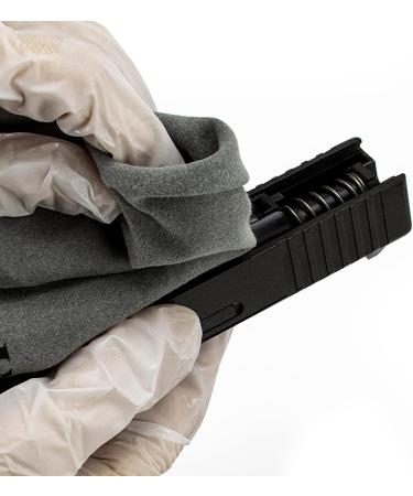 3PCS 12'' Lint-Free Silicon Gun Cleaning Cloths - Gray Silicon Rags for Polishing and Cleaning Guns - Buy Online on SooperMarket.com