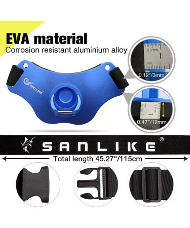 San Like Fishing Belt - Adjustable Aluminum/Carbon Fiber Waist Fight Belt for Stand-Up Offshore Fishing (Blue) - Buy Online on SooperMarket.com