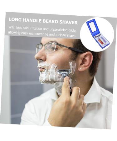 Didiseaon Long Handled Safety Razor - Old Fashioned Stainless Steel Beard Shaving Tool for Smooth Manual Hair Removal - Buy Online on SooperMarket.com