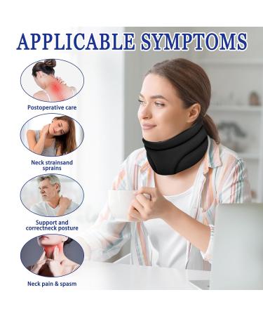 Cervicorrect Neck Brace for Snoring Neck Brace for Pain Relief Adjustable Soft Support Collar Can Be Used During Sleep Wraps Aligns and Stabilizes Vertebrae Relieves Pain and Pressure in Spine - Buy Online on SooperMarket.com