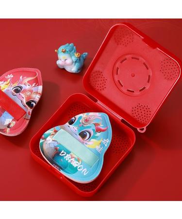 Goowafur Powder Puff | Dragon Pattern Setting Powder Puff | Pressed Powder Applicator Pad with Storage Box Beauty Makeup Tools for Loose & Cosmetic Foundation - Buy Online on SooperMarket.com