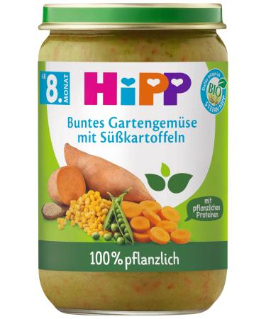 HiPP Organic Colorful Garden Vegetables with Sweet Potatoes 220g Pack of 6 (6x220g)