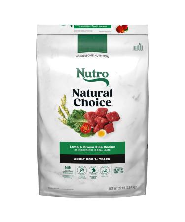 NUTRO Natural Choice Adult Dry Dog Food Lamb & Brown Rice Recipe 9.07kg Bag