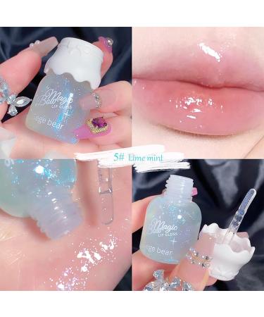 Mrettick Shimmer Lip Gloss Set - 5 Colors | Hydrating Lip Glow Oil and Tinted Balm Set - Buy Online on SooperMarket.com