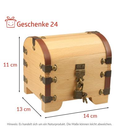 Personalized Treasure Chest Baptism Gift | Engraved Money Packaging for Boys & Girls | Unique Custom Baptism Keepsake - Buy Online on SooperMarket.com