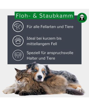 Bamboo Groom Flea Comb | 77 Rotating Pins for Cats & Dogs | Eco-Friendly Pet Grooming Tool for Effective Flea Removal - Buy Online on SooperMarket.com