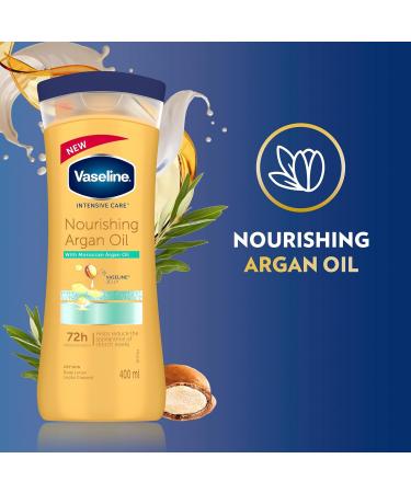 Vaseline Intensive Care Nourishing Argan Oil Lotion 400ml - 72h Protection for All Skin Types - Shop Internationally - Buy Online on SooperMarket.com