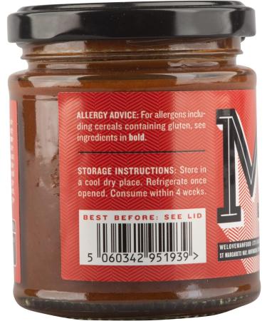 Manfood Beer Barbecue Sauce (190g) | Tangy and Glossy Sauce | Ideal as a Marinade or for Brushing on to Your Choice of Meat Tofu or Fish | No Artificial Colours or Flavourings | Made in the UK - Buy Online on SooperMarket.com