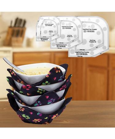 Clear Acrylic Bowl Cozy Template Set - 3 Sizes | DIY Kitchen Art Craft - Buy Online on SooperMarket.com