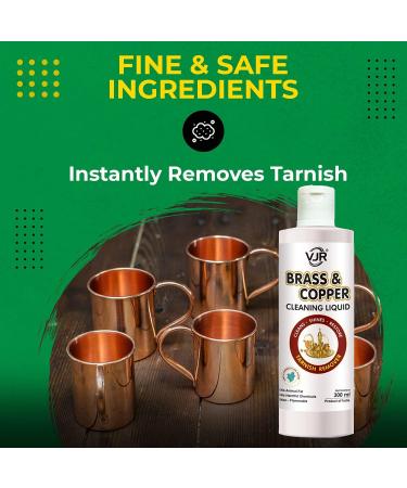 Brass & Copper Cleaning Gel - 300ml | Natural Safe Formula for Heavy Tarnish Removal - Buy Online on SooperMarket.com