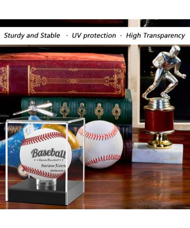 KKU Baseball Display Case - UV Protected Acrylic Holder for Official Size Baseball, Memorabilia Storage - 1 Pack - Buy Online on SooperMarket.com