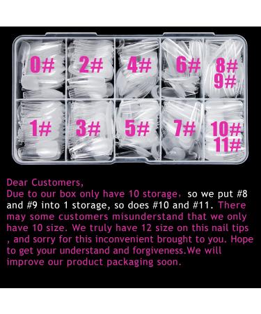 Melous 120PCS Long Coffin Soft Gel Nail Tips - Pre Buff Full Cover, Half Matte A0-120 Pcs - Buy Online on SooperMarket.com