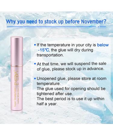 EMEDA Super Strong Hold Clear False Eyelash Glue - Latex Free, Waterproof, Suitable for Sensitive Eyes - 5ml/0.17oz - Buy Online on SooperMarket.com