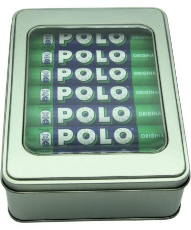 Polo Mints Original Sweets 16 Tubes x 34 g and Silver Window Lid Refillable Tin - Buy Online on SooperMarket.com