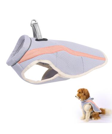 Dog Cooling Vest Cooling Vest for Dogs Adjustable Shoulder Straps Dog Cooling Jacket Breathable Mesh Pet Cooling Ice Vest Cooling Vest for Small Medium and Large Dogs (Pink M) M Pink