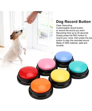 6 Color Recordable Buttons for Dogs Dog Buttons for Communication Dog Talking Button Set Pet Training Buttons 30 Second Record & Playback Teach Your Dog to Talk - 6 Color Packs - Buy Online on SooperMarket.com