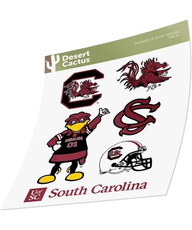 University of South Carolina Sticker Gamecocks USC Cocky Stickers Vinyl Decals Laptop Water Bottle Car Scrapbook T2 (Type 2) - Buy Online on SooperMarket.com
