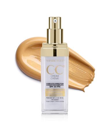 MARCELLE CC Cream Complete Correction Tinted Cream SPF 35, Golden Glow, 1 Fluid Ounce