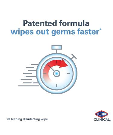 Clorox Clinical Germicidal Wipes - Hospital Disinfectant for Health Care | Industrial Cleaning | 150 Wipes (2 Pack) - Buy Online on SooperMarket.com