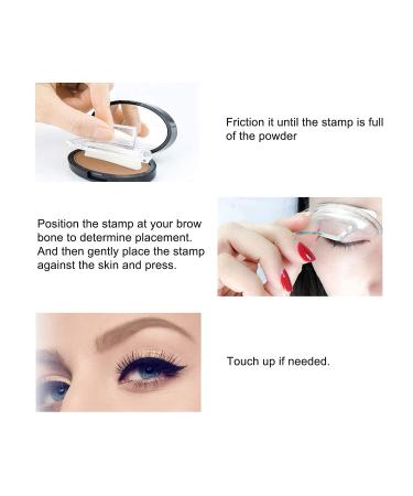 Boobeen Eyebrow Seal Stamp Powder - Waterproof One Second Makeup Kit for Natural Looking Brows - Light Brown - Buy Online on SooperMarket.com