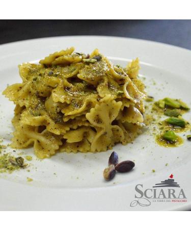 Sciara Chopped Sicilian Pistachios from Bronte Italy - Premium Quality in Glass Jar 100g - Buy Online on SooperMarket.com