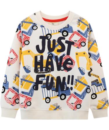 Kids Dinosaur Sweatshirt - Boys/Girls Cotton Jumper 4-5 Years - Fun Long Sleeve Pullover Toddler Shirt - Buy Online on SooperMarket.com