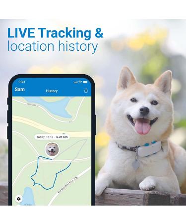 Tractive Waterproof GPS Dog Tracker - White | Location & Activity Monitoring | Unlimited Range - Buy Online on SooperMarket.com