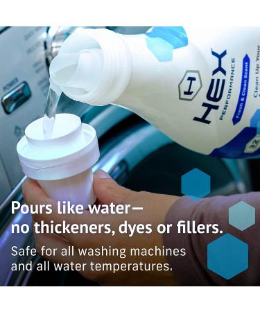 HEX Performance Fresh & Clean Laundry Detergent 64 Loads (Pack of 2) | Activewear Formula | Eco-Friendly 32 Fl Oz - Buy Online on SooperMarket.com